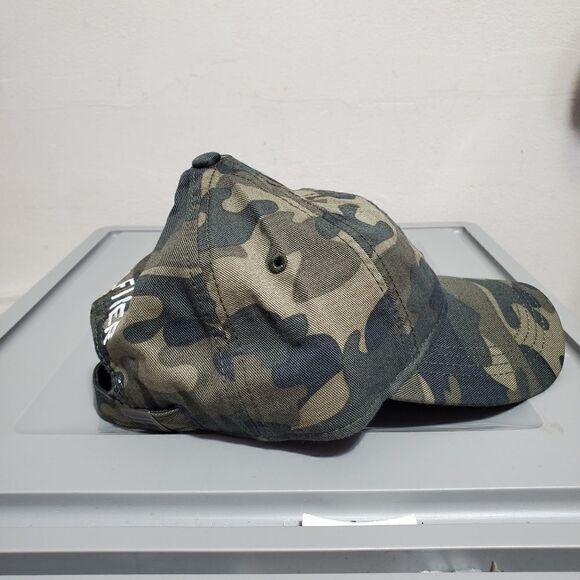 Tommy Hilfiger TH Logo Camo Baseball Trucker Hat Cap Cotton OSFA Strapback NEW - Picture 6 of 10